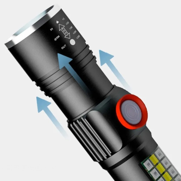 Ліхтар SY-1903C-P50+SMD+RGB Alarm Li-Ion Акумулятор Ремінець Zoom ЗУ USB Ліхтар SY-1903C-P50+SMD+RGB Alarm Li-Ion Акумулятор Ремінець Zoom ЗУ USB