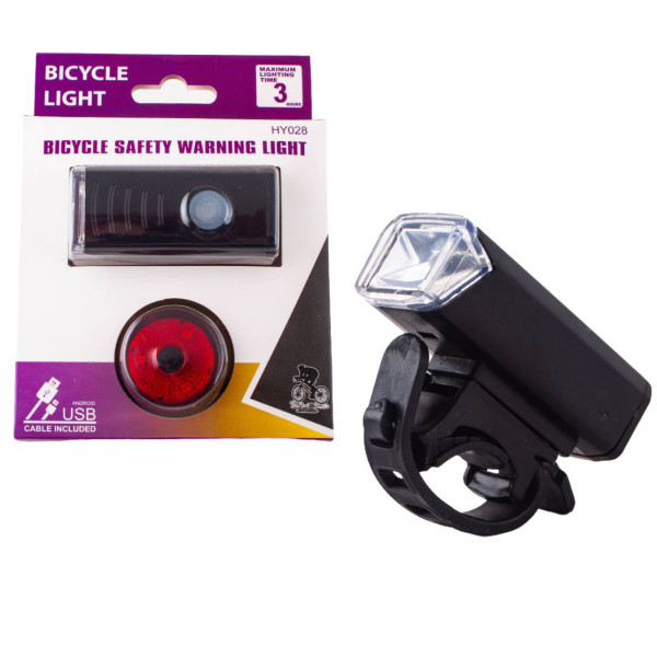 Велосипедний Комплект Фара та Стоп HY028/BSK-1133-XPG MicroUSB Велосипедний Комплект Фара та Стоп HY028/BSK-1133-XPG MicroUSB