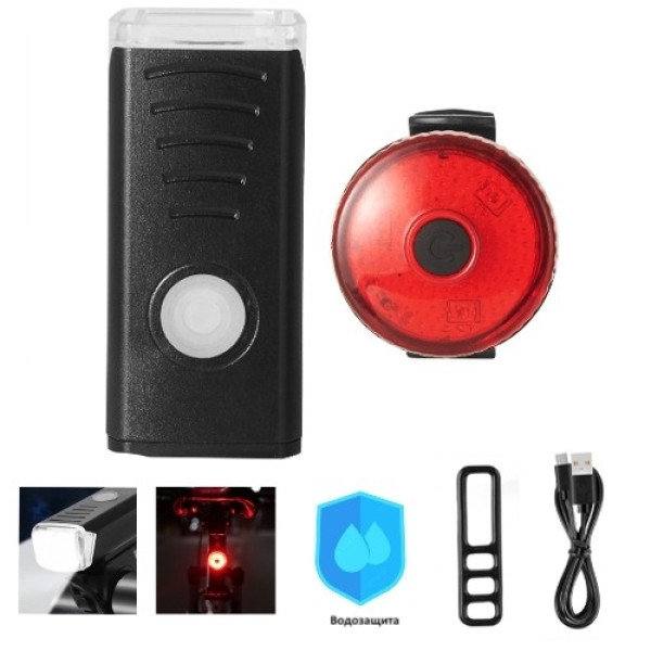 Велосипедний Комплект Фара та Стоп HY028/BSK-1133-XPG MicroUSB Велосипедний Комплект Фара та Стоп HY028/BSK-1133-XPG MicroUSB