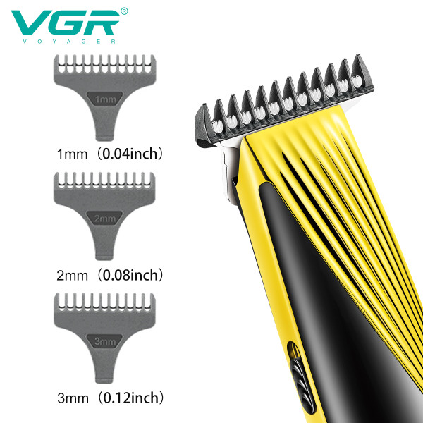 Триммер VGR V-959, 3 насадки, LED display