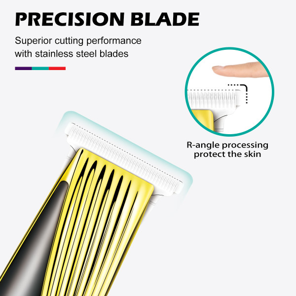 Триммер VGR V-959, 3 насадки, LED display