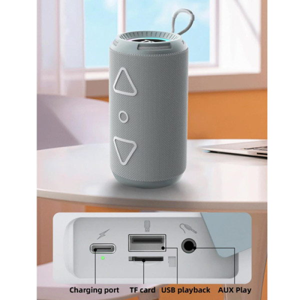 Bluetooth-Колонка TG656 с RGB Подсветкой Speakerphone Радио Grey;Bluetooth-Колонка TG656 с RGB Подсветкой Speakerphone Радио Grey; Bluetooth-Колонка TG656 с RGB Подсветкой Speakerphone Радио Grey;Bluetooth-Колонка TG656 с RGB Подсветкой Speakerphone Радио Grey;
