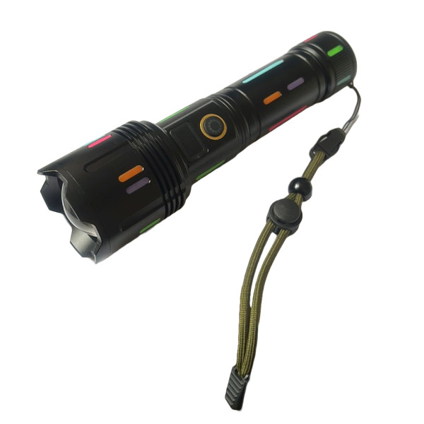 Ліхтар NIGHT VISION FLUORESCENCE G671/G25 WHITE LASER LED PM30-TG 1х26650/3xAAA Power Bank ЗУ Type-C Zoom Box