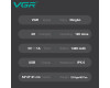 Электробритва VGR V-362 WHITE шейвер, двойное лезвие, триммер, IPX6, LED Display