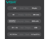 Акумуляторна Машинка Для Стрижки VGR V-013 GREEN 8 Насадок 6500 RPM 2000 mAh LED Display