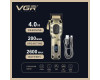 Акумуляторна Машинка Для Стрижки VGR V-027 8 Насадок 7000 RPM 2600 mAh LED Display