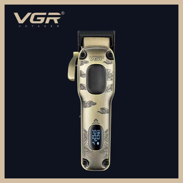 Акумуляторна Машинка Для Стрижки VGR V-027 8 Насадок 7000 RPM 2600 mAh LED Display