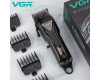 Акумуляторна Машинка Для Стрижки VGR V-051 4 Насадки 2500 mAh LED Display Акумуляторна Машинка Для Стрижки VGR V-051 4 Насадки 2500 mAh LED Display