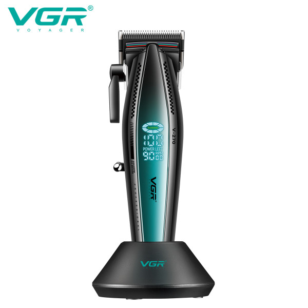 Акумуляторна Машинка Для Стрижки VGR V-270 6 Насадок 9000 RPM 2500 mAh LED Display