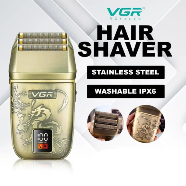 Електробритва VGR V-349 Шейвер Потрійне Лезо IPX6 LED Display Електробритва VGR V-349 Шейвер Потрійне Лезо IPX6 LED Display