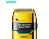 Электробритва VGR V-350 GOLD шейвер, двойное лезвие,  2 насадки, LED Display