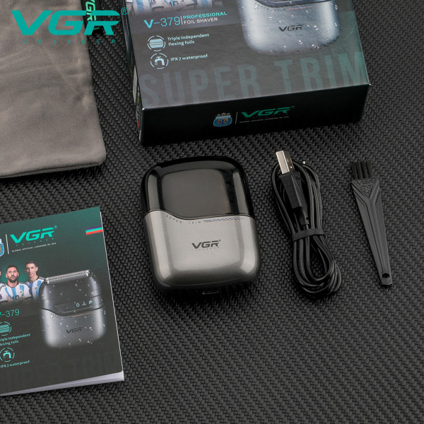 Електробритва VGR V-379 Шейвер Подвійне Лезо + Тример IPX7 Електробритва VGR V-379 Шейвер Подвійне Лезо + Тример IPX7