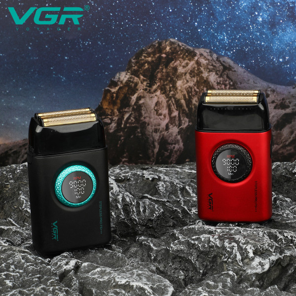 Електробритва VGR V-378 RED Шейвер Подвійне Лезо + Тример Регулювання Потужності 7000-9000 RPM LED Display Електробритва VGR V-378 RED Шейвер Подвійне Лезо + Тример Регулювання Потужності 7000-9000 RPM LED Display