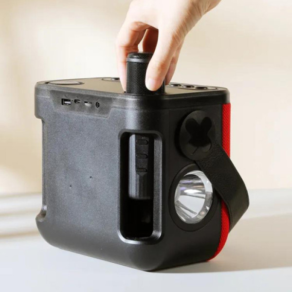 Bluetooth-Колонка TG545DK c Функцией Speakerphone Радио Red 2 Микрофона Фонарь Bluetooth-Колонка TG545DK c Функцией Speakerphone Радио Red 2 Микрофона Фонарь