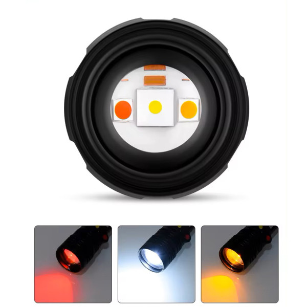 Ліхтар PLD-H005-3PM10-TG White+Yellow+Red +14SMD Li-Ion Акумулятор Індикація Заряду ЗУ Type-C Zoom Box Ліхтар PLD-H005-3PM10-TG White+Yellow+Red +14SMD Li-Ion Акумулятор Індикація Заряду ЗУ Type-C Zoom Box