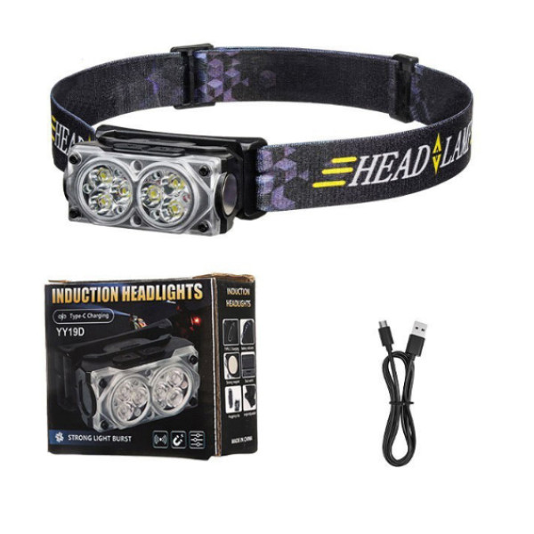 Ліхтар Налобний YY-19D-6SMD Li-Ion Акумулятор ЗП Type-C Магніт Box Ліхтар Налобний YY-19D-6SMD Li-Ion Акумулятор ЗП Type-C Магніт Box