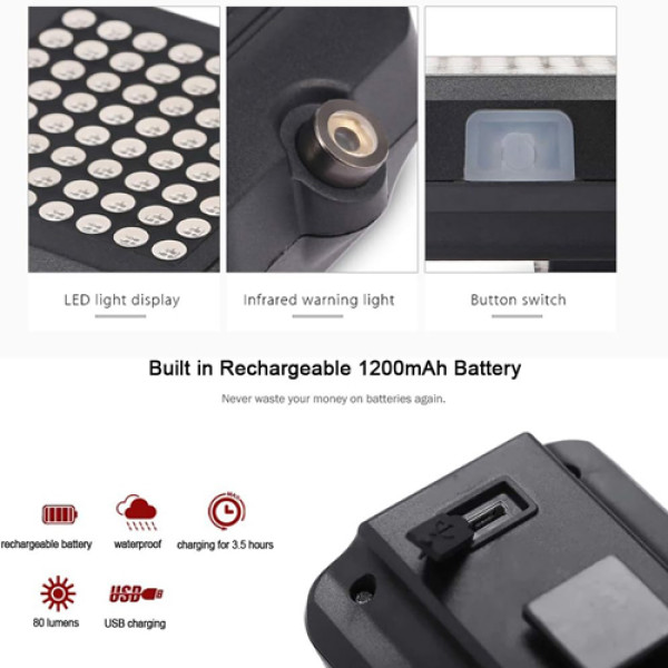 Велосипедний Стоп Поворот AQY-0100 З Датчиком Нахилу Та Лазерним Підсвічуванням Малюнком