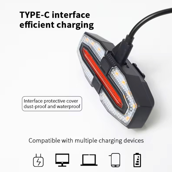 Велосипедна Стоп Мигалка LY-5510 із зазначенням поворотів