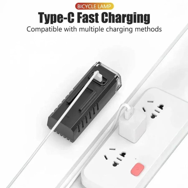 Велосипедна Фара 604-LED 100 Люмен Type-C Велосипедна Фара 604-LED 100 Люмен Type-C