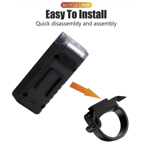 Велосипедна Фара 604-LED 100 Люмен Type-C Велосипедна Фара 604-LED 100 Люмен Type-C