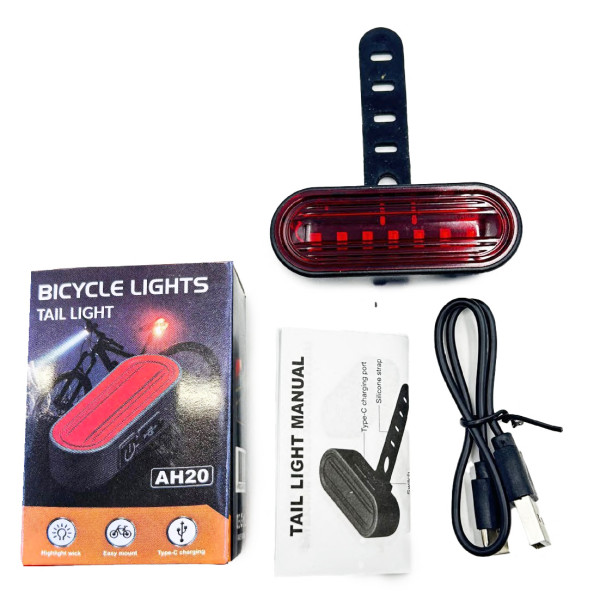 Велосипедний Стоп-Сигнал AH20-7SMD З Указівниками Поворотів Велосипедний Стоп-Сигнал AH20-7SMD З Указівниками Поворотів