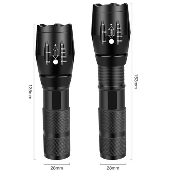 Ліхтар R5-2XPE White+Red 1х18650/3xAAA ЗУ USB Zoom Box Ліхтар R5-2XPE White+Red 1х18650/3xAAA ЗУ USB Zoom Box