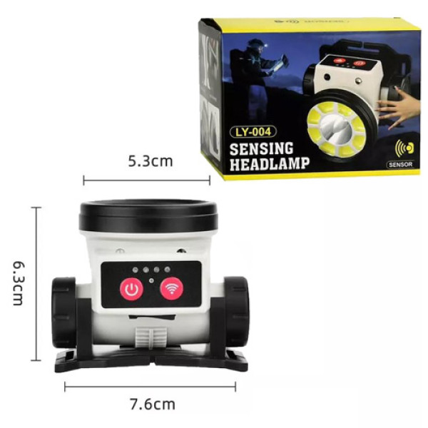 Ліхтар Налобний PLD-LY004-XPE+COB Motion Sensor Li-Ion Акумулятор Індикація Заряду Магніт ЗП Type-C Box Ліхтар Налобний PLD-LY004-XPE+COB Motion Sensor Li-Ion Акумулятор Індикація Заряду Магніт ЗП Type-C Box