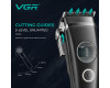 Акумуляторна Машинка Для Стрижки Clipper VGR V-880C BLACK EXTERNAL ROTOR MOTOR MIM BLADE 11 Насадок Док-Станція