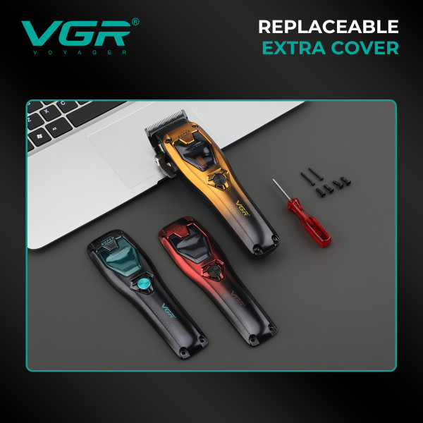 Акумуляторна Машинка Для Стрижки Clipper VGR V-668 VECTOR MOTOR 8000-11000 RPM 6 Насадок LED Display Акумуляторна Машинка Для Стрижки Clipper VGR V-668 VECTOR MOTOR 8000-11000 RPM 6 Насадок LED Display