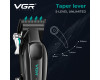 Акумуляторна Машинка Для Стрижки Clipper VGR V-662 GOLD 7000 RPM 6 Насадок LED Display
