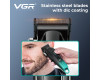 Акумуляторна Машинка Для Стрижки Clipper VGR V-662 GREEN 7000 RPM 6 Насадок LED Display