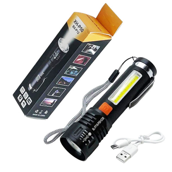 Ліхтар BL-P716-P50+COB White+Red Li-Ion Акумулятор Zoom ЗУ Type-C Box Ліхтар BL-P716-P50+COB White+Red Li-Ion Акумулятор Zoom ЗУ Type-C Box