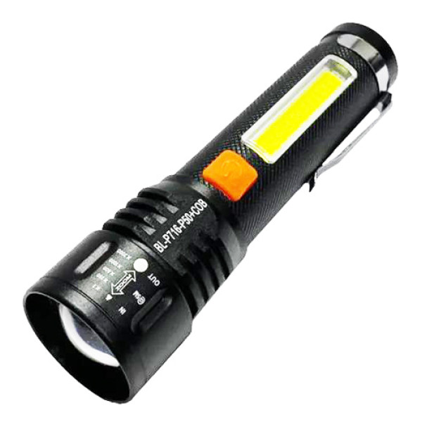 Ліхтар BL-P716-P50+COB White+Red Li-Ion Акумулятор Zoom ЗУ Type-C Box Ліхтар BL-P716-P50+COB White+Red Li-Ion Акумулятор Zoom ЗУ Type-C Box