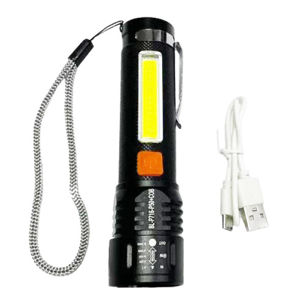 Ліхтар BL-P716-P50+COB White+Red Li-Ion Акумулятор Zoom ЗУ Type-C Box Ліхтар BL-P716-P50+COB White+Red Li-Ion Акумулятор Zoom ЗУ Type-C Box