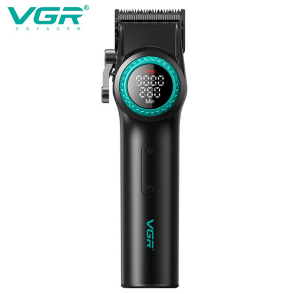 Акумуляторна Машинка Для Стрижки VGR V-001 BLACK 10 Насадок 9000 RPM 4600 mAh LED Light LED Display Акумуляторна Машинка Для Стрижки VGR V-001 BLACK 10 Насадок 9000 RPM 4600 mAh LED Light LED Display