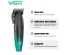 Акумуляторна Машинка Для Стрижки VGR V-003 GREEN 6 Насадок TURBO Режим 9000 RPM Керамічне Лезо LED Display Акумуляторна Машинка Для Стрижки VGR V-003 GREEN 6 Насадок TURBO Режим 9000 RPM Керамічне Лезо LED Display