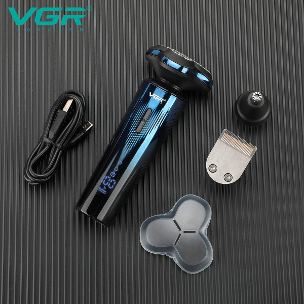 Електробритва VGR 3 в 1 V-303 3 Насадки IPX7 LED Display Електробритва VGR 3 в 1 V-303 3 Насадки IPX7 LED Display