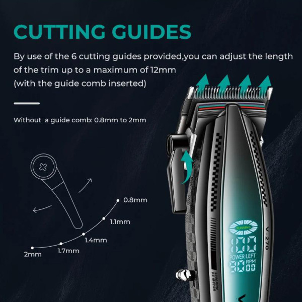 Комплект VGR 2 в 1 V-270&V-992 GREEN, машинка для стрижки и триммер