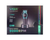 Акумуляторная машинка для стрижки (clipper) VGR V-886C GREEN, LED display, 9000RPM