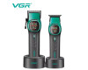 Комплект VGR 2 в 1 V-885 S2 GREEN, акумуляторная машинка для стрижки (clipper) и триммер