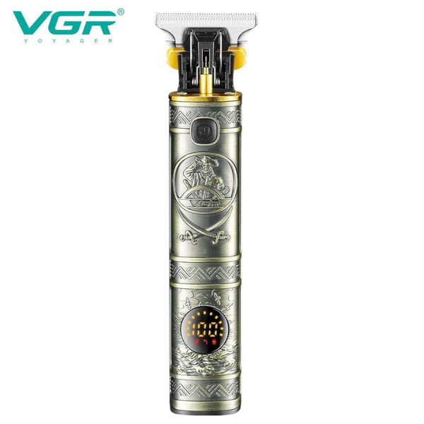 Тример VGR V-097 PLATINUM, 4 насадки, LED display