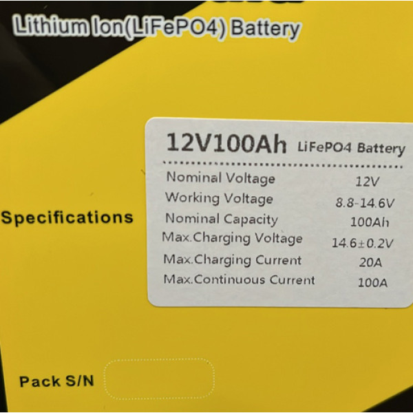 Акумулятор LiFePO4, LiitoKala, 12V 100Ah, BMS smart плата