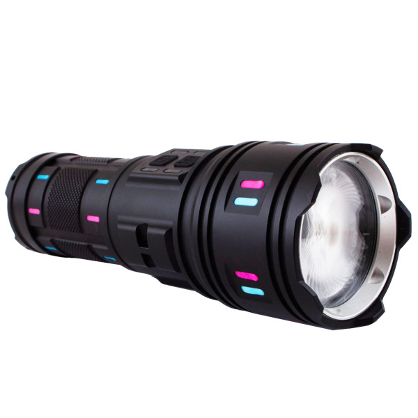 Ліхтар NIGHT VISION FLUORESCENCE AK177-1 WHITE LASER LED PM60-TG 4х18650 Power Bank Індикація Заряду ЗУ Type-C Zoom 5 Фільтрів Ліхтар NIGHT VISION FLUORESCENCE AK177-1 WHITE LASER LED PM60-TG 4х18650 Power Bank Індикація Заряду ЗУ Type-C Zoom 5 Фільтрів