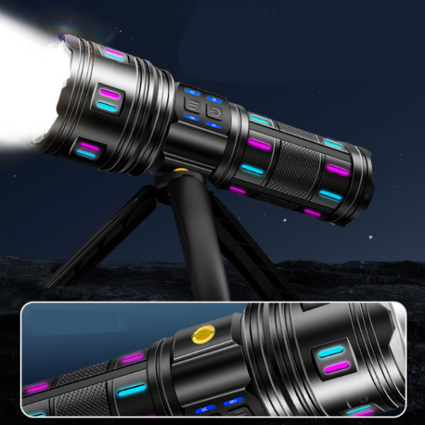 Ліхтар NIGHT VISION FLUORESCENCE AK177-1 WHITE LASER LED PM60-TG 4х18650 Power Bank Індикація Заряду ЗУ Type-C Zoom 5 Фільтрів Ліхтар NIGHT VISION FLUORESCENCE AK177-1 WHITE LASER LED PM60-TG 4х18650 Power Bank Індикація Заряду ЗУ Type-C Zoom 5 Фільтрів