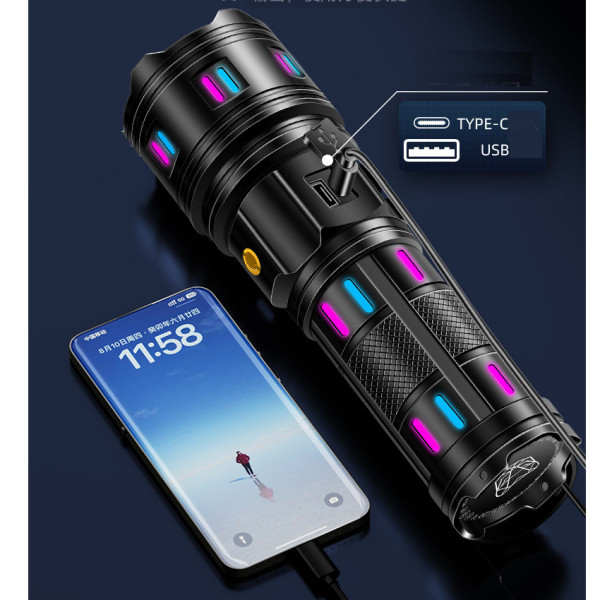 Ліхтар NIGHT VISION FLUORESCENCE AK177-1 WHITE LASER LED PM60-TG 4х18650 Power Bank Індикація Заряду ЗУ Type-C Zoom 5 Фільтрів Ліхтар NIGHT VISION FLUORESCENCE AK177-1 WHITE LASER LED PM60-TG 4х18650 Power Bank Індикація Заряду ЗУ Type-C Zoom 5 Фільтрів