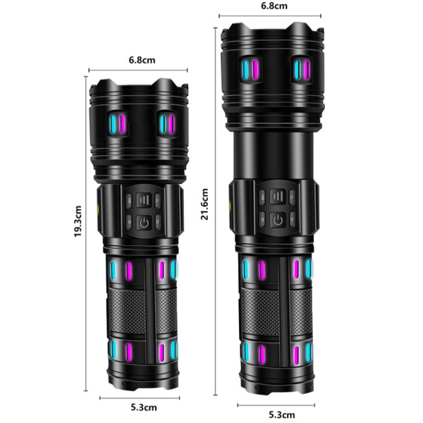 Ліхтар NIGHT VISION FLUORESCENCE AK177-1 WHITE LASER LED PM60-TG 4х18650 Power Bank Індикація Заряду ЗУ Type-C Zoom 5 Фільтрів Ліхтар NIGHT VISION FLUORESCENCE AK177-1 WHITE LASER LED PM60-TG 4х18650 Power Bank Індикація Заряду ЗУ Type-C Zoom 5 Фільтрів