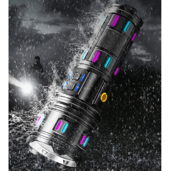 Ліхтар NIGHT VISION FLUORESCENCE AK177-1 WHITE LASER LED PM60-TG 4х18650 Power Bank Індикація Заряду ЗУ Type-C Zoom 5 Фільтрів Ліхтар NIGHT VISION FLUORESCENCE AK177-1 WHITE LASER LED PM60-TG 4х18650 Power Bank Індикація Заряду ЗУ Type-C Zoom 5 Фільтрів