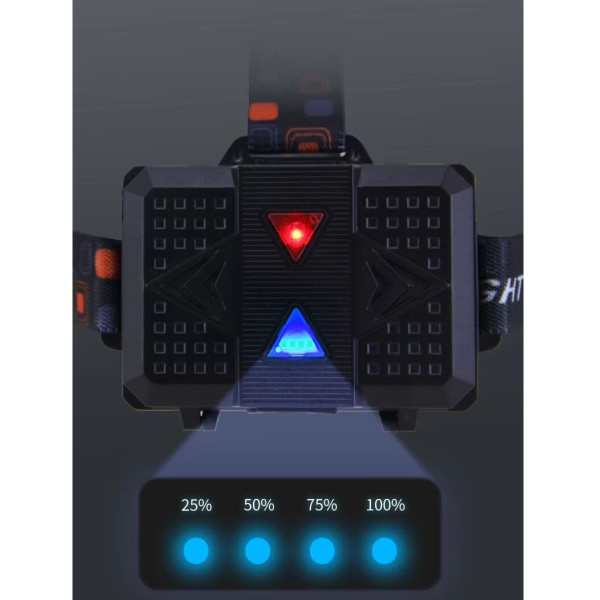 Ліхтар Налобний CT021 10+1 ULTRA LED 3x18650 Power Bank ЗП Type-C