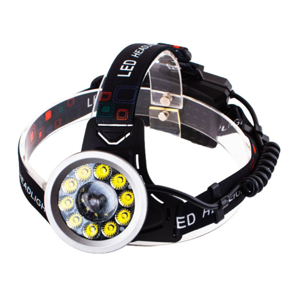 Ліхтар Налобний CT021 10+1 ULTRA LED 3x18650 Power Bank ЗП Type-C