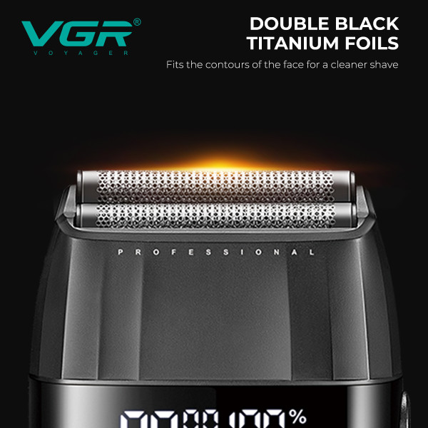 Комплект VGR 3 в 1 V-640 S3 BLACK, машинка для стрижки (clipper), триммер и электробритва (шейвер)